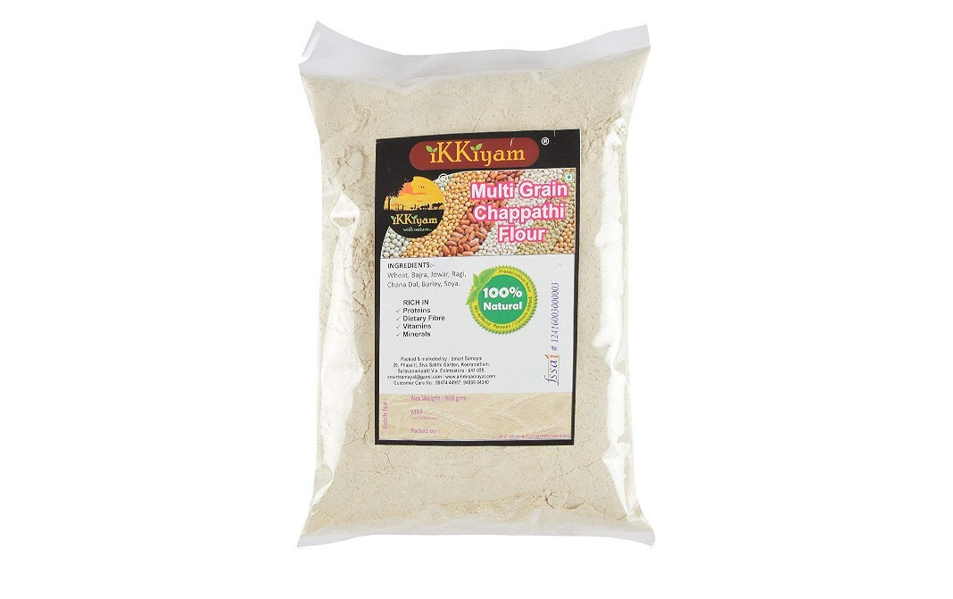 Ikkiyam Multigrain Chappati Flour    Pack  500 grams